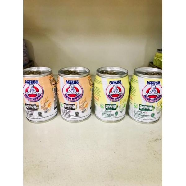 

susu beruang bear brand gold malt / susu beruang teh putih 140ml READY STOCK