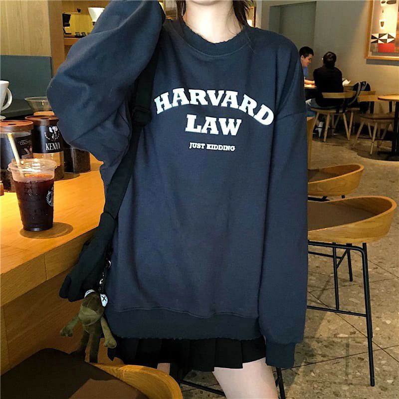 HARVARD LAW SWEATER UNISEX FLEECE TEBAL TERBARU'