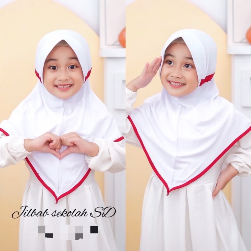 Hijab Anak Sekolah SERUT JERSEY