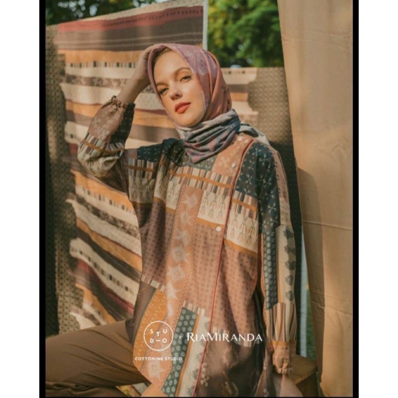 maroon printed tamou riamiranda x cottonink studio