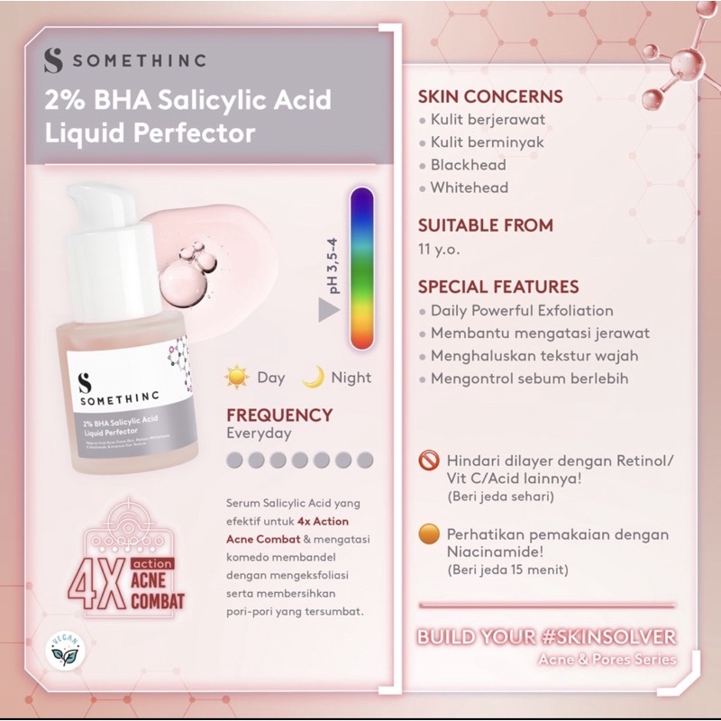 SOMETHINC 2% BHA Salicylic Acid Liquid Perfector Serum - Usir Jerawat Mendem 20ml