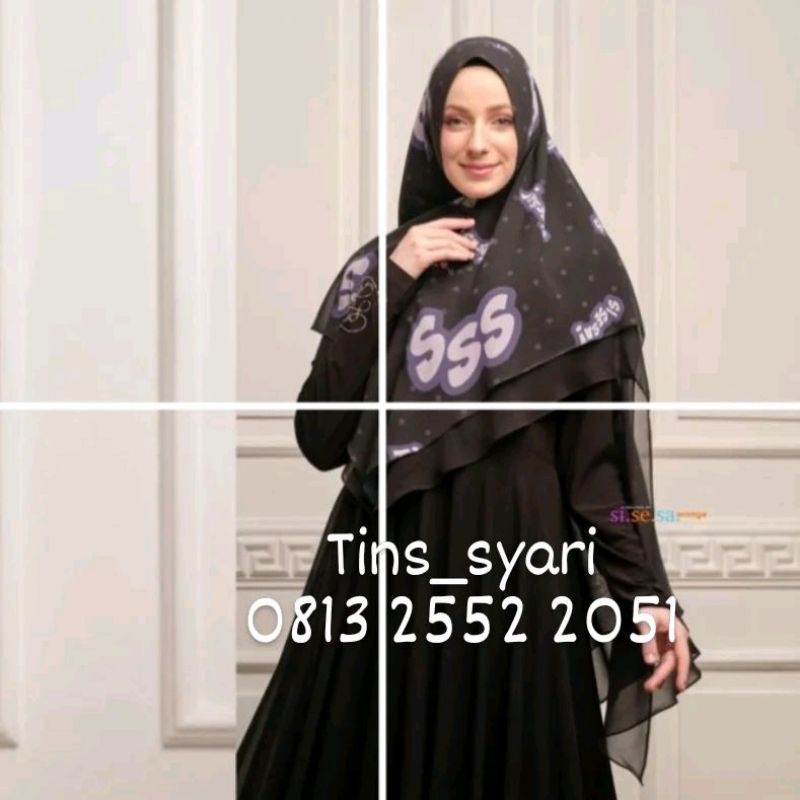 Sisesa khimar pop art black