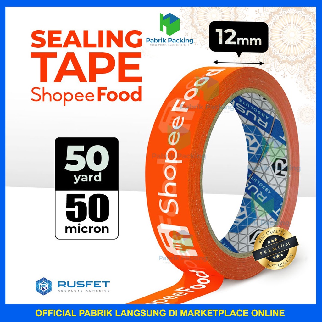 

Sealing Tape Food Online | Selotip Shopi food Online Satuan Termurah