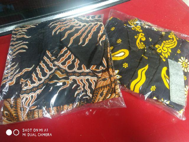 Kemeja Batik Lengan Panjang 021 Risna Batik Hrb026 Hem Batik Murah Seno Sogan Bakung Padi Manggar
