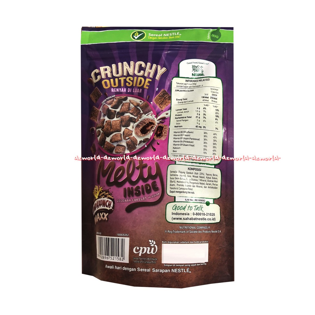 Koko Krunch Maxx 120gr Sereal Sarapan Dengan Gandum Utuh Dan Coklat Kokokrunch