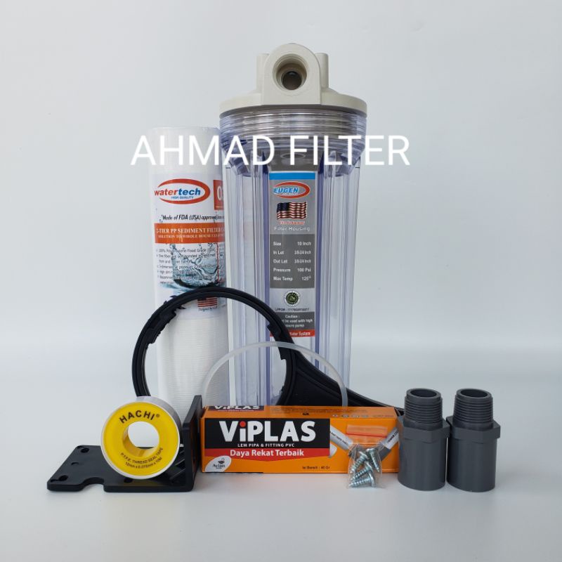 Jual Filter Air Paket Hemat Saringan Air EUGEN Untuk Air Kotor Clear 10 Drat 3 4 Atau 1 2