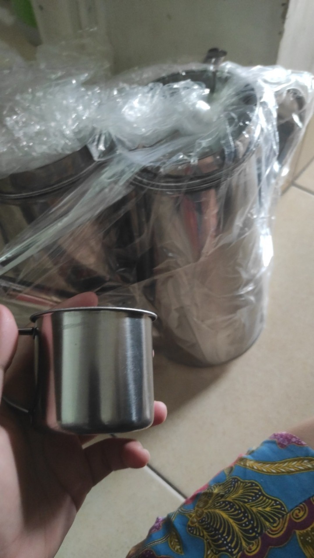 Paket Hemat Teko Thai Tea 2 Teko Thai Tea 2 Mug 7cm 2 Saringan Kain 1 Kocokan / Teko Teh Tarik Kopi