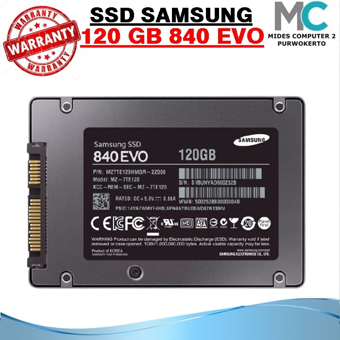 Ssd 120Gb Samsung 840 EVO