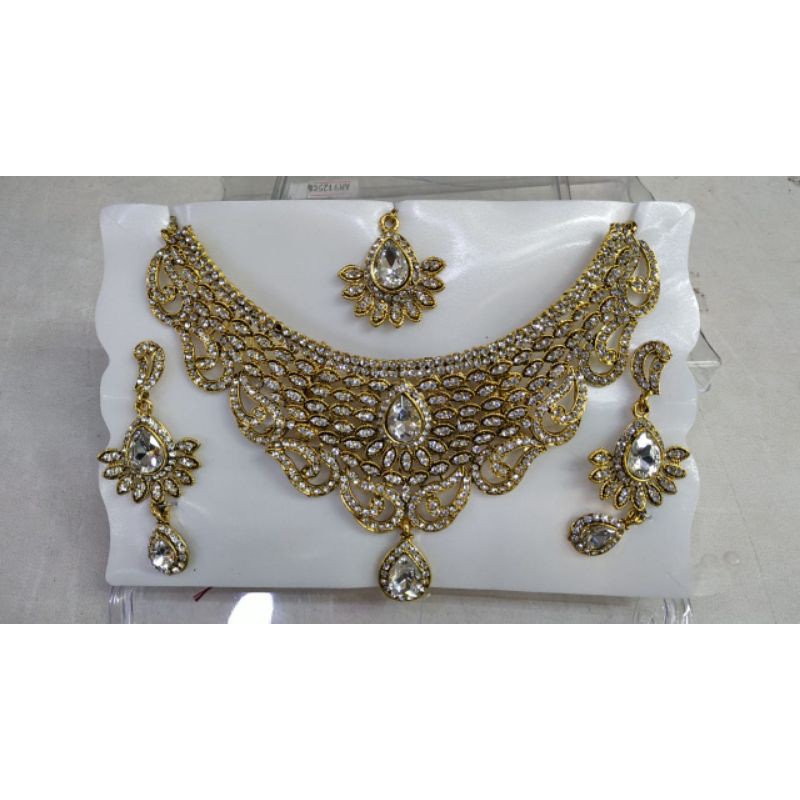 aksesoris india perhiasan set kalung india perhiasan india kalung pesta