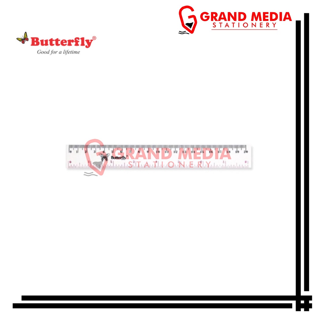 

[GRAND MEDIA] PENGGARIS 20 CM BUTTERFLY CLEAR
