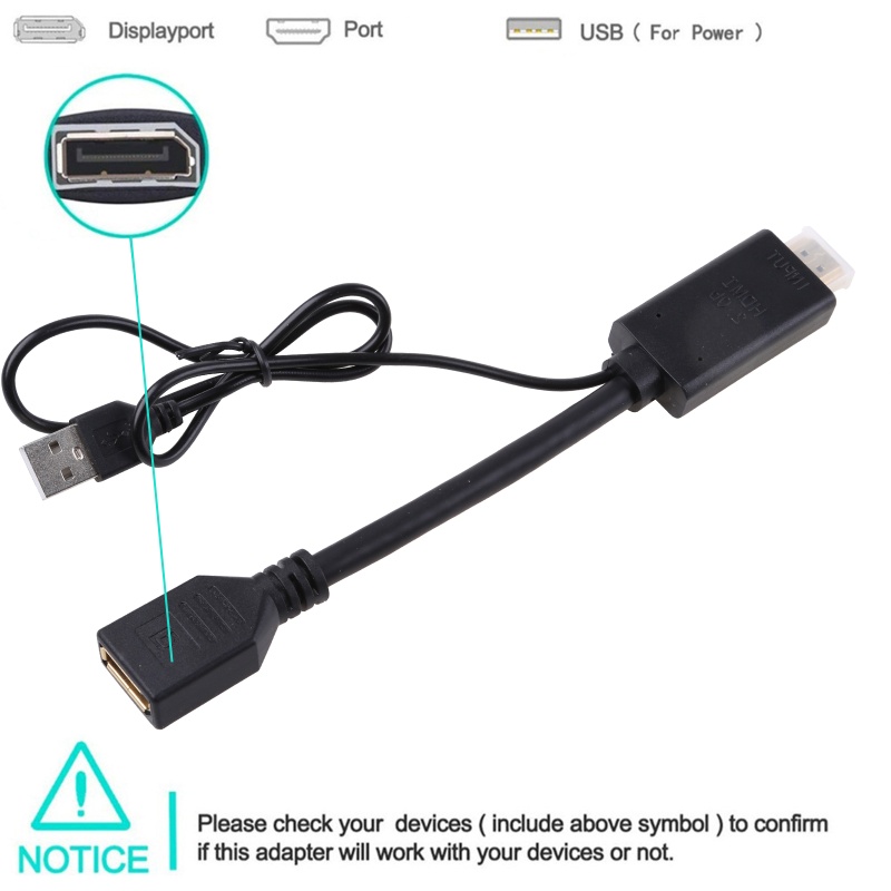 Btsg 4K Display to Adapter Converter DP TV Kabel Adapter Video