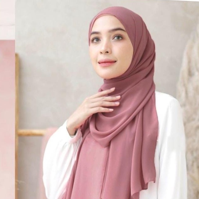 (BISA COD) PASHMINA DIAMOND 180X75 PREMIUM NISSA SABYAN-Dove