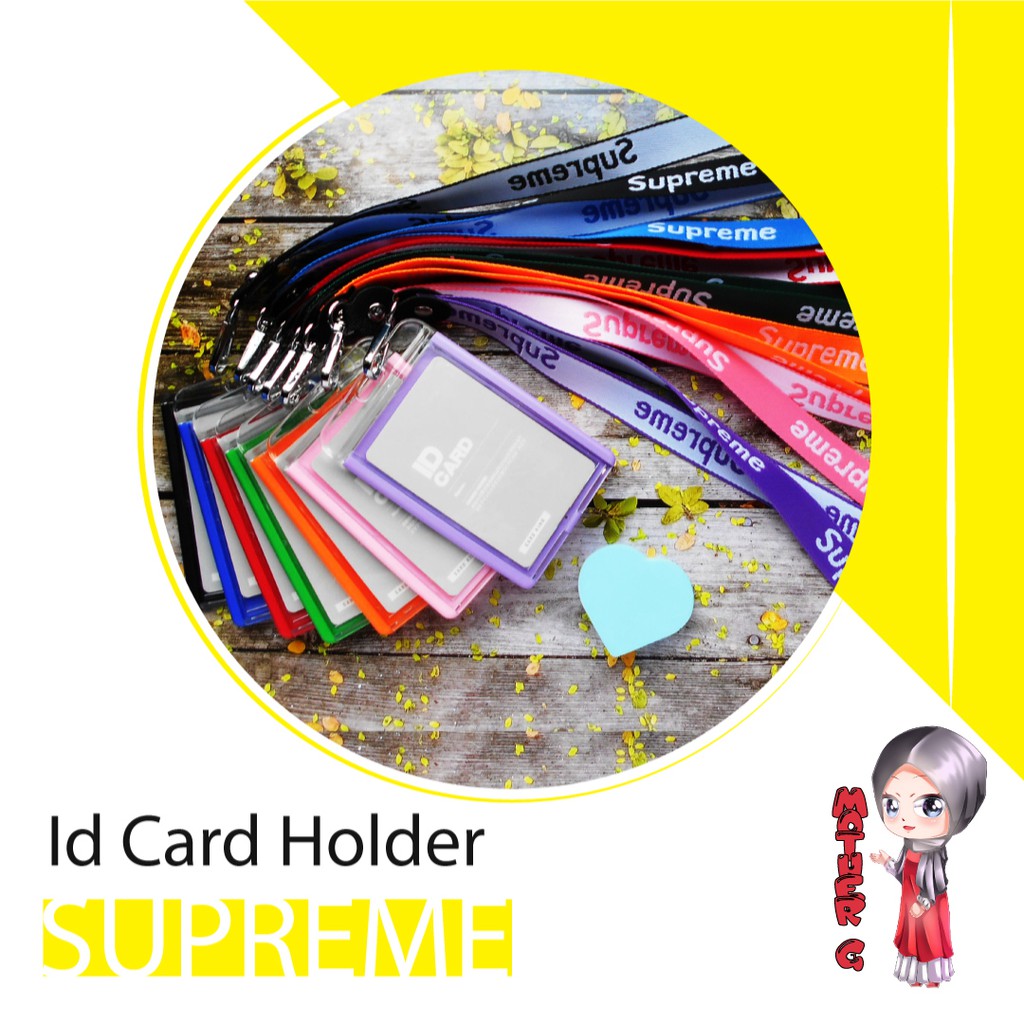 

Name Tag Holder SUPREME | Id Card Holder | Card Holder | KUALITAS IMPORT - MOTHER G