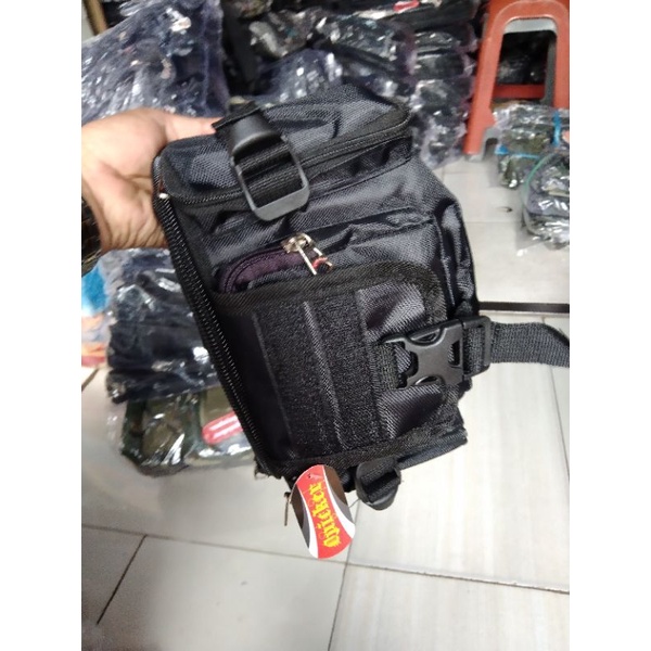 Tas pinggang tactical army / waistbag tactical army  Hitam ko