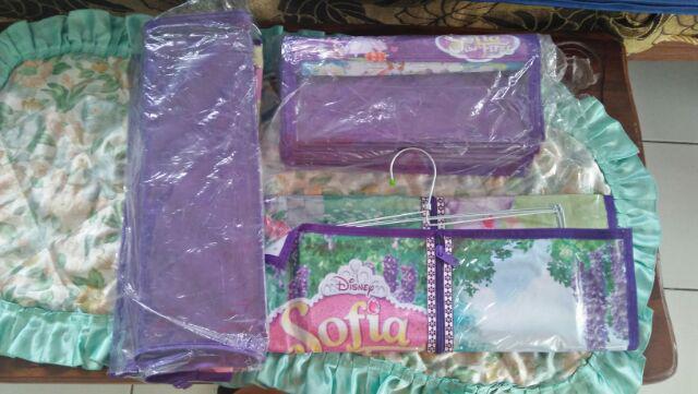 [set 3in1 Karakter] | Hbo Hso Hjo | Rak Sepatu Rak Tas Dan Gantungan Jilbab Karakter Full Resleting