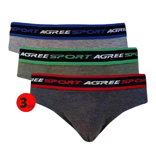 AGREE SPORT ART 2311 [ 3 pcs ] Celana Dalam Pria Mens Brief Underwear