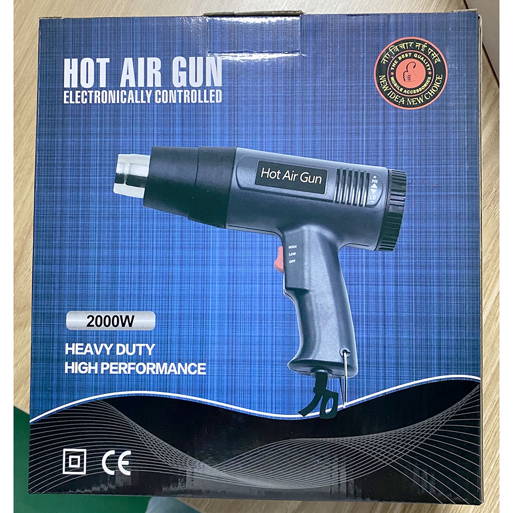 ZHCY Electric Hot Air Gun Dryer Heat Solder Thermal with LED Display 2000W - Green - 7ROT87GR