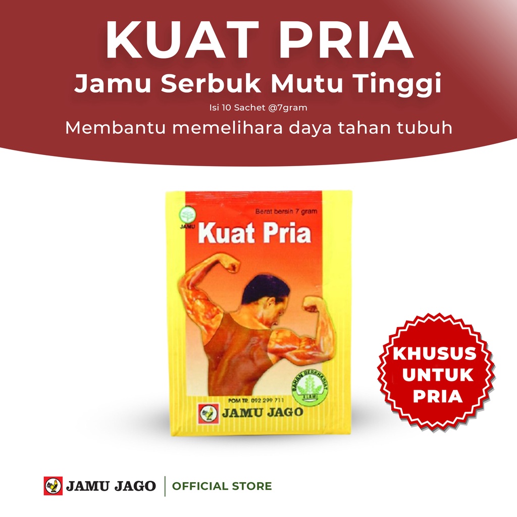 Kuat  Pria Jamu Serbuk Membantu Memelihara Kesehatan Pria dan Meningkatkan Daya Tahan Tubuh by Jamu 