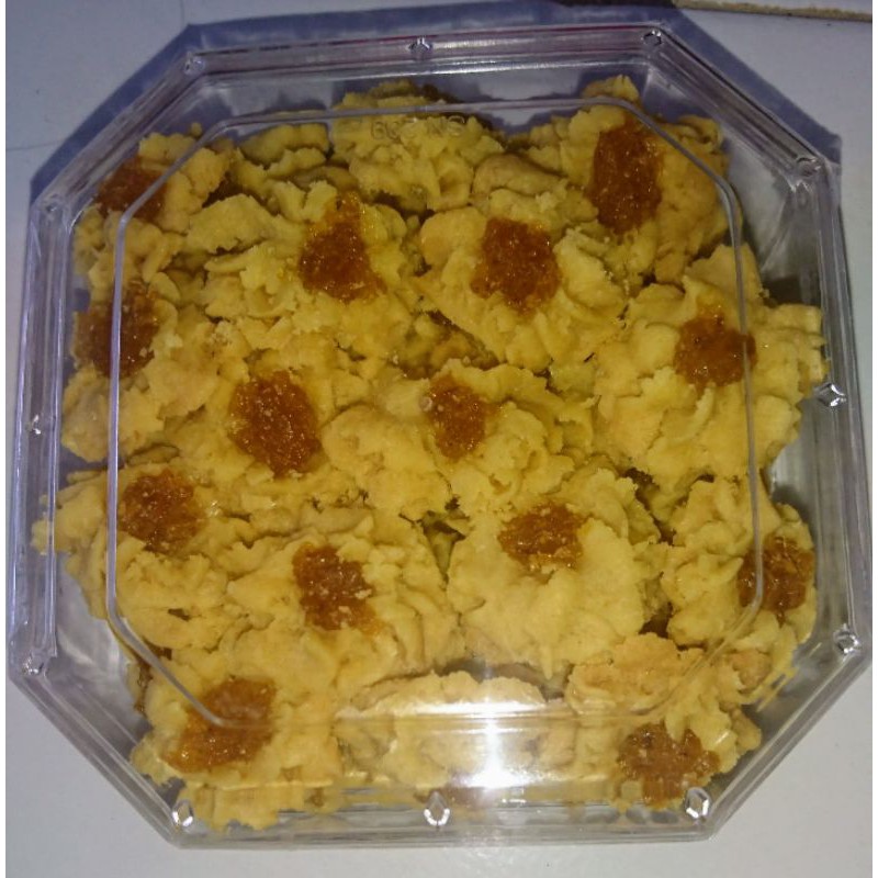 

kue semprit bunga selai nanas 1 toples 250gr, enak, renyah & wangi