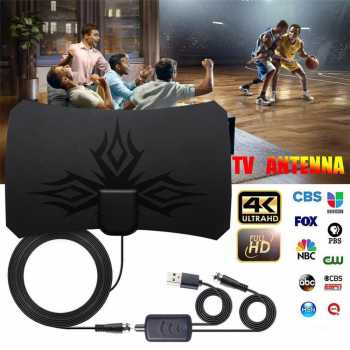 Antena TV Digital DVB-T2 with Signal Booster Amplifer / Antena Tv Digital Indoor Indor Super Jernih Antena Tv Penguat Sinyal Digital Termurah / Antena Tv Digital Dvb t2 4k High Gain 25db Indoor Dalam Rumah Tv Led Lcd / Anten Indoor Tipis 0.02 inch