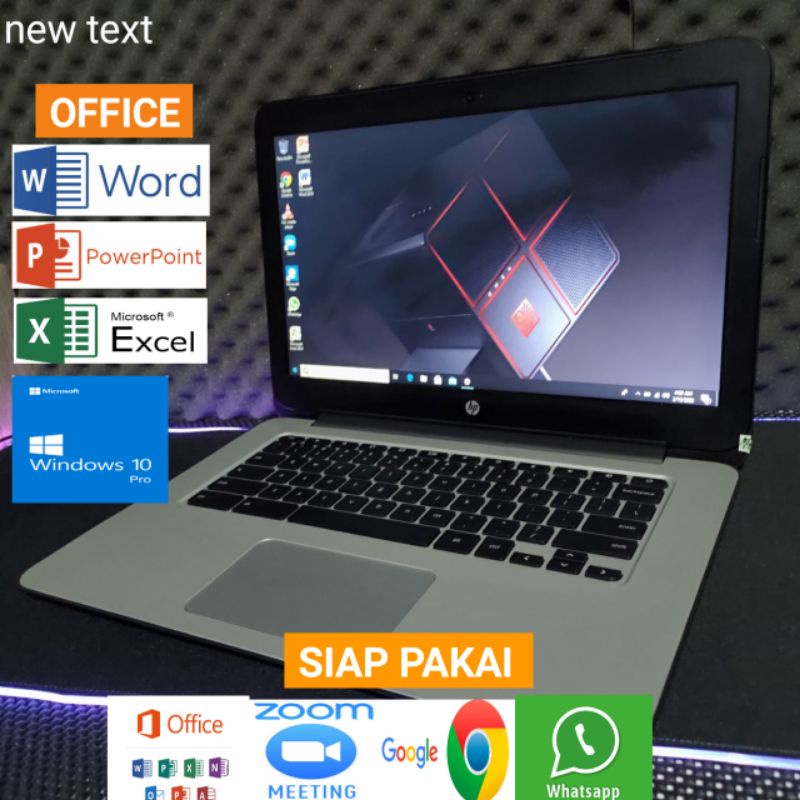 laptop Hp murah Ram 4GB SSD 128GB windows 10 pro 64 bit