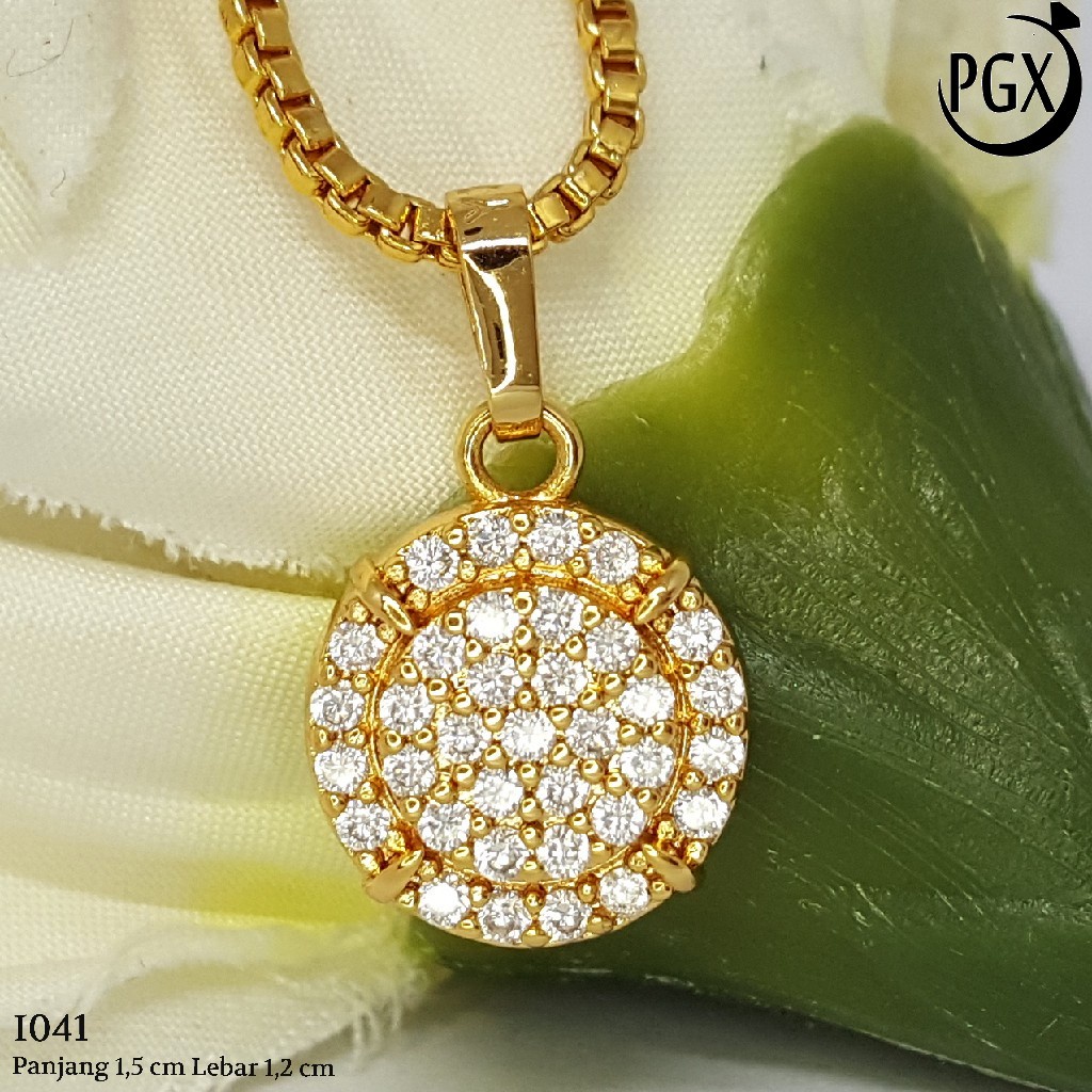 PGX Liontin Kalung Xuping Wanita Aksesoris Fashion Perhiasan Lapis Emas  - I041