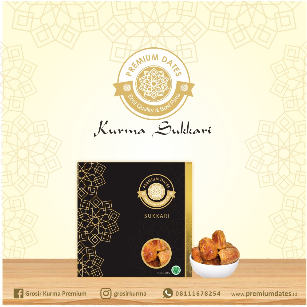 

Premium Dates Kurma Sukari 250 gram