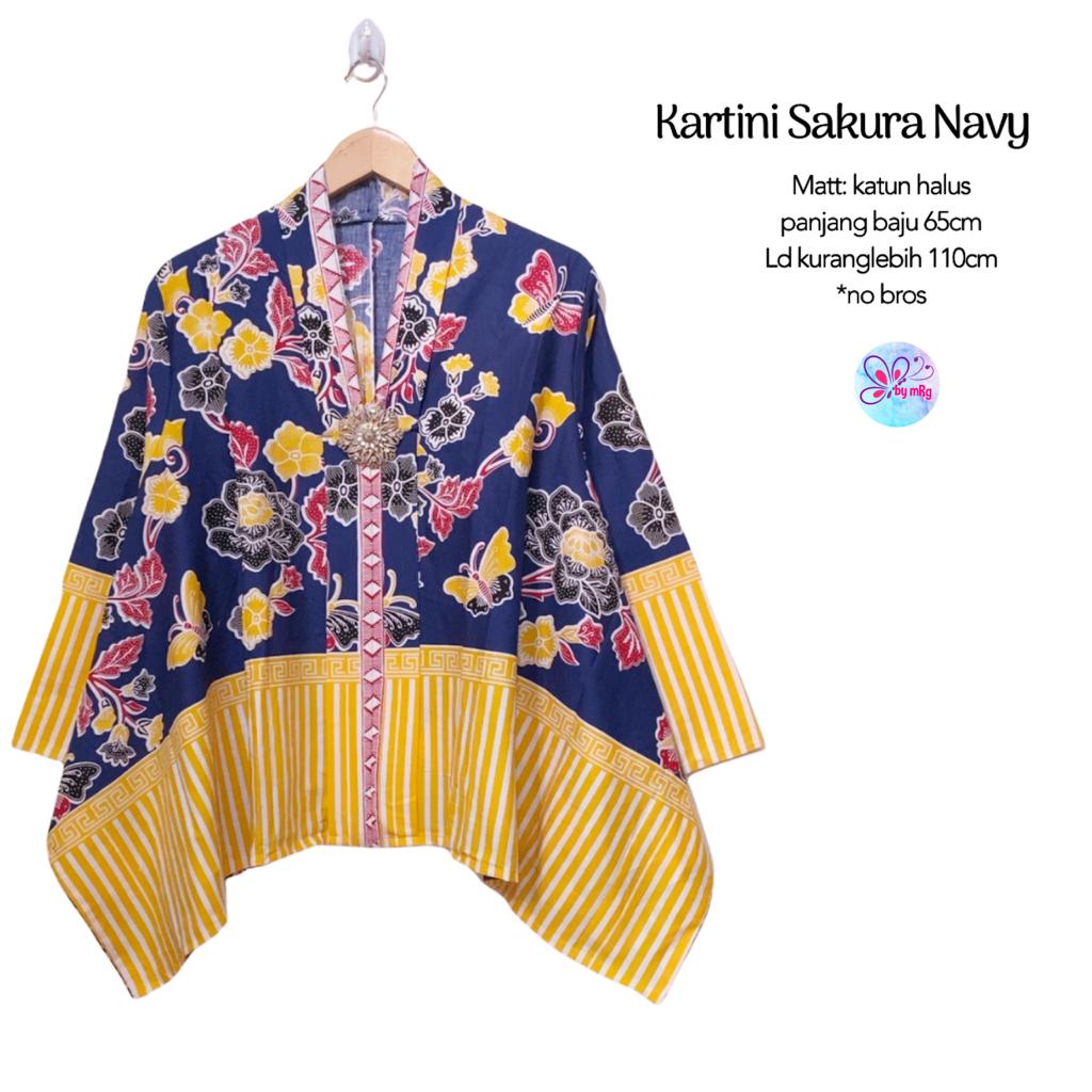 Blus Kartini katun batik solo atasan trendy