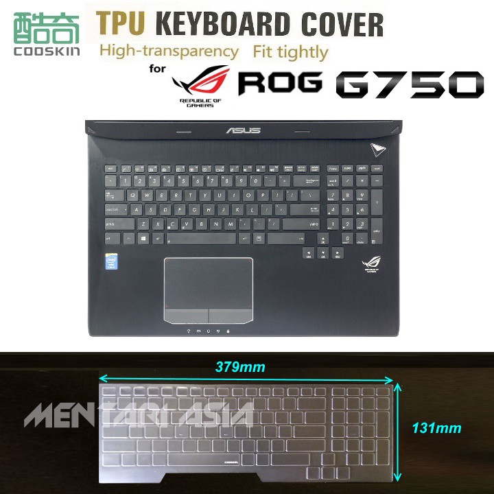 Keyboard Protector for ASUS ROG G750 : COOSKIN Premium TPU