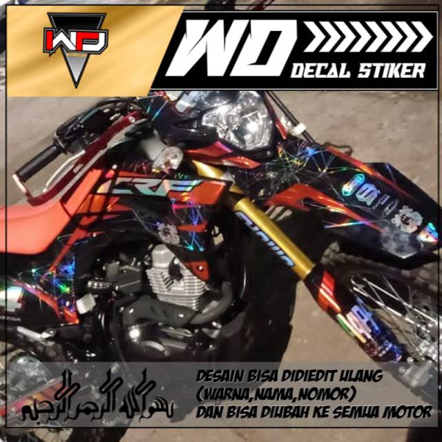 Decal Sticker Crf 150L Hologram