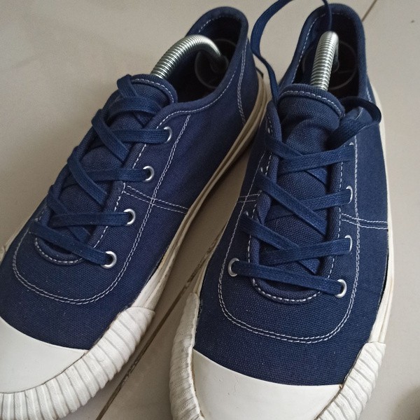 MR Shoelaces FT05 Dark Blue - Tali Sepatu Lilin 6-7mm Gepeng Flat Pipih (Waxed Laces) 90cm 100cm 120cm 150cm 200cm - untuk Sneakers - Premium Shoelace