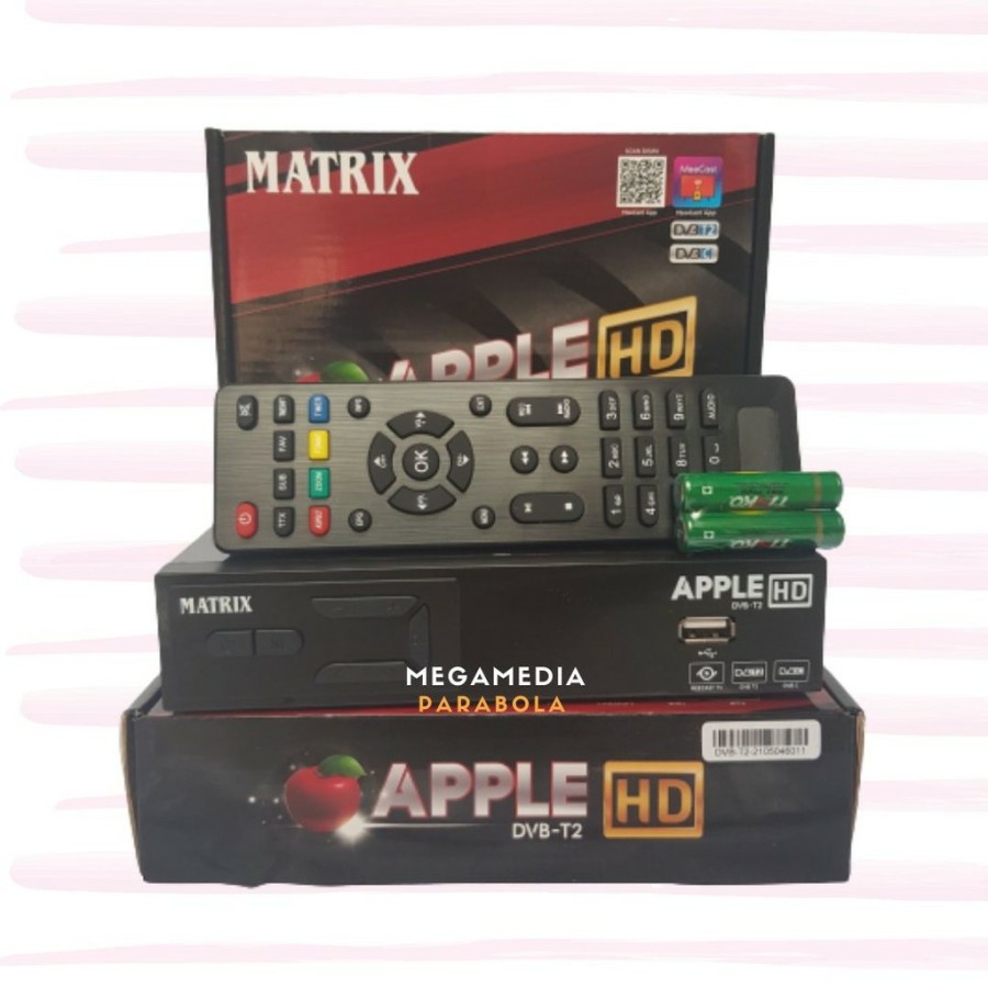 Set top box Matrix Apple Full Hd DVB T2 &amp; C STB Matrix STB Pengubah TV digital