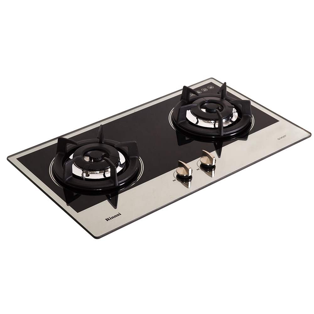 Kompor gas tanam built-in gas hob RINNAI RB-2GH-C MB RB2GHCMB