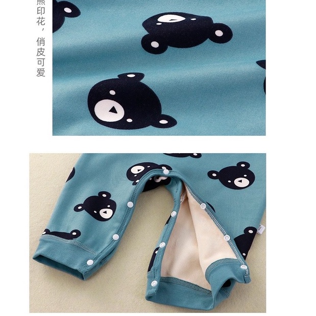 JUMPER BAYI LENGAN PANJANG VELVET HANGAT 0-6 BULAN / BAJU BAYI IMPORT KOREA / JUMPER BAYI HANGAT