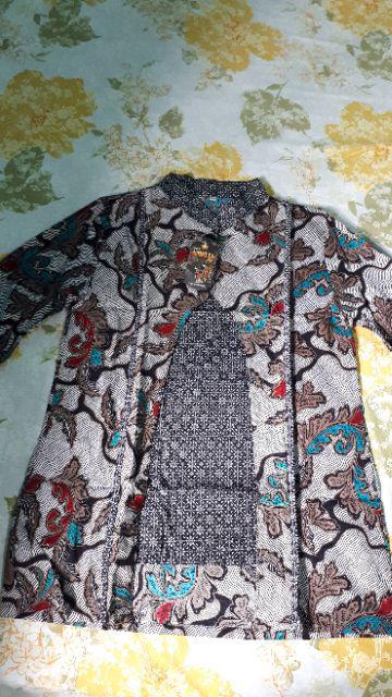 Blus Davina Lawasan Daun #2 Atasan Batik Muslim Modern Super Duper cantik Buat Ngantor Seragaman Oke