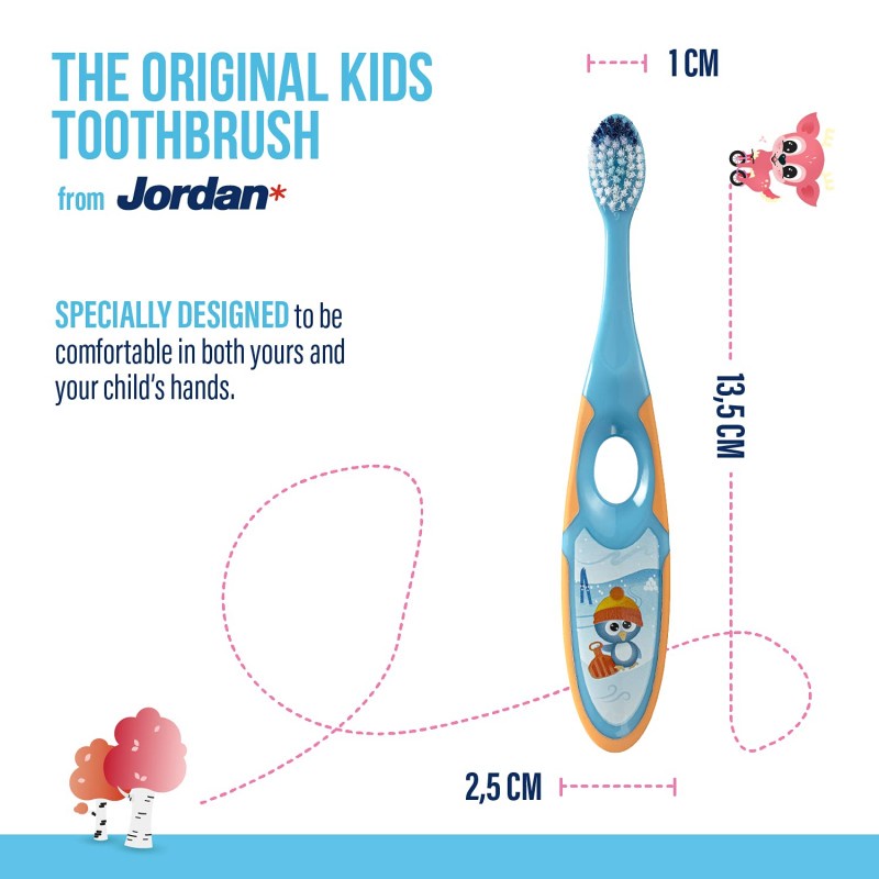 Jordan Kids Step 2 Soft - Sikat Gigi Anak 3-5 Tahun