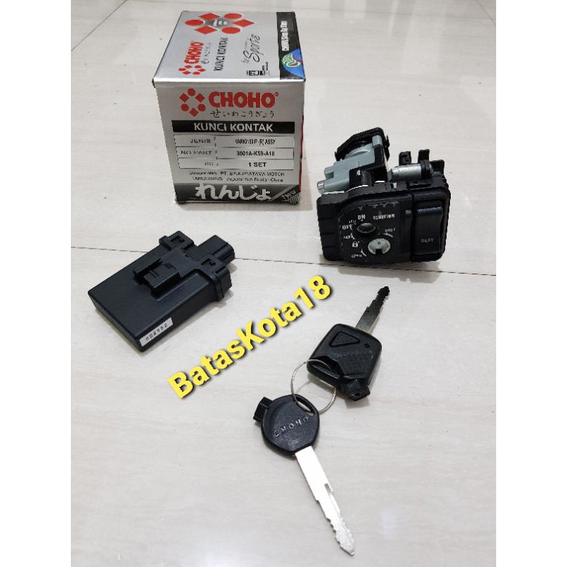 Kunci Kontak Set Key Set Plus Remot Vario150FI- Vario 150 FI K59-A10 Original Choho