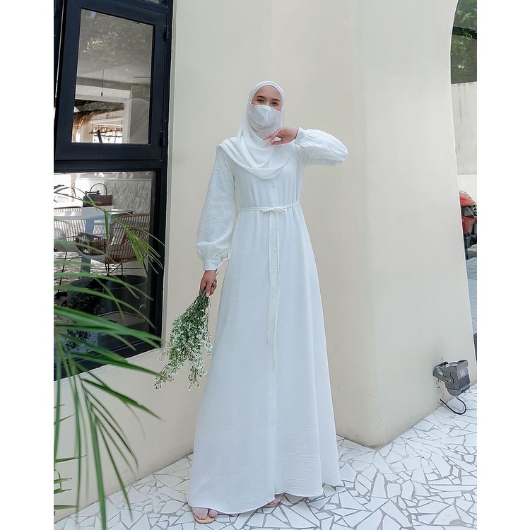 Dress Terbaru Alma Ukuran Jumbo M L XL XXL 3XL 4XL 5XL-Gamis Terbaru Alma Ukuran Jumbo M L XL XXL 3XL 4XL 5XL bahan Crincle