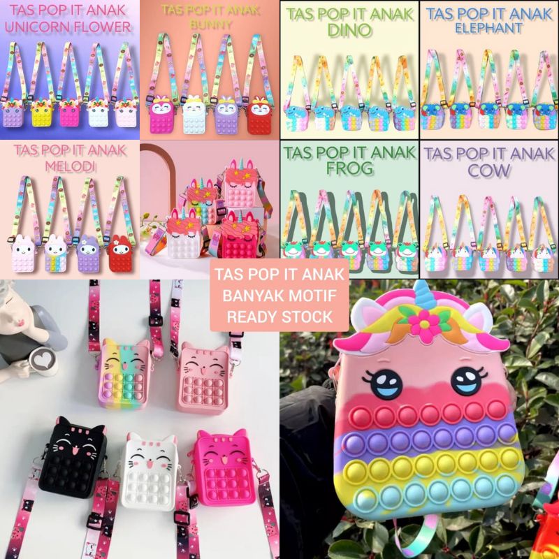 tas pop it lucu tas selempang tas pop it anak