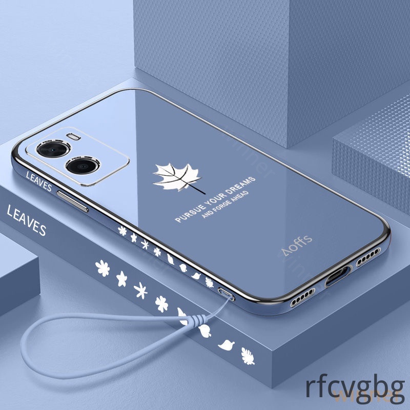 Soft Case OPPO A76 A96 A57 2022 A77s Reno 7pro Reno 7Z Reno 6 A95 A74 Reno5 TPU Motif Daun Maple Tahan Banting Untuk-7