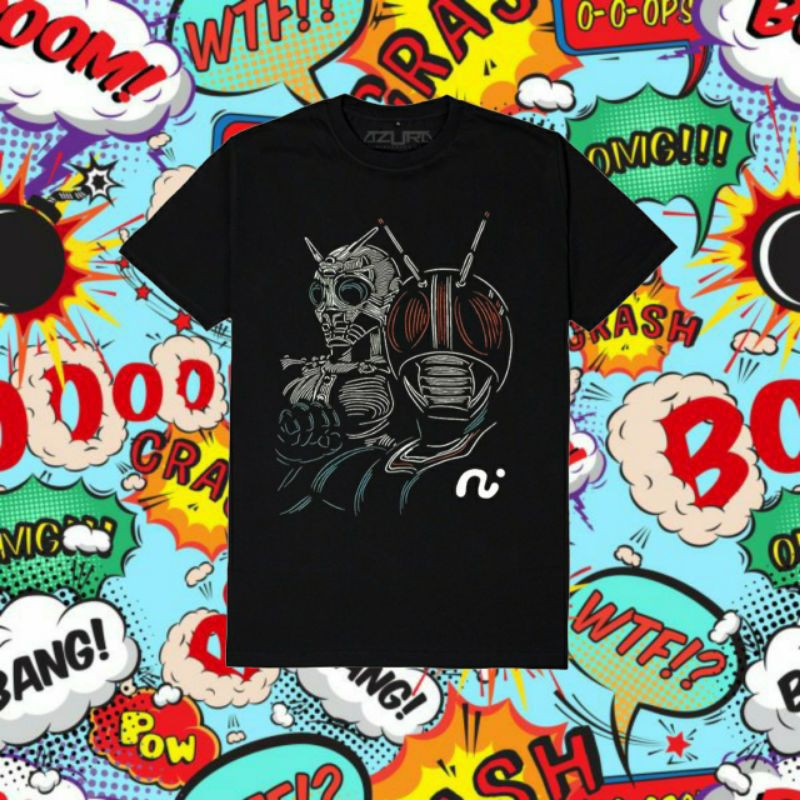 Kaos azura glow in the dark KAMEN RAIDER