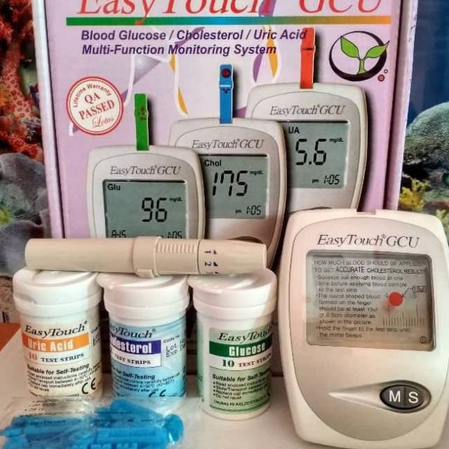 EASY TOUCH 3IN1 GCU ALAT CEK DARAH ASAM URAT GULA DARAH EASY TOUCH 3IN1 GCU ALAT CEK DARAH ASAM URAT GULA DARAH