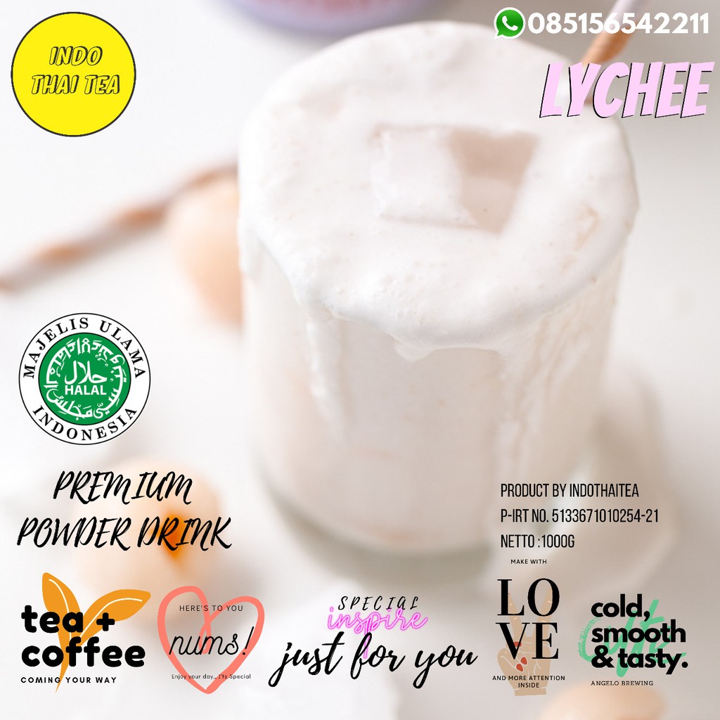 

Bubuk Minuman rasa Lychee 1 Kg / Leci Powder 1 Kg / Bubuk Leci 1 Kg / Bubuk Lecy 1kg