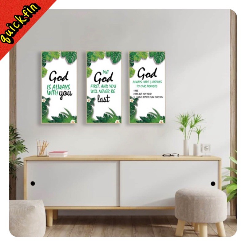 wall sticker / wall stiker / sticker dinding / stiker dinding green frame