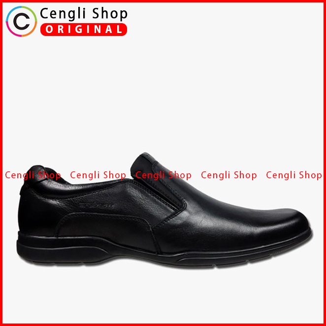 SEPATU PANTOFEL KULIT ANDREW PRIA ORIGINAL FORMAL ASLI HITAM ANM05