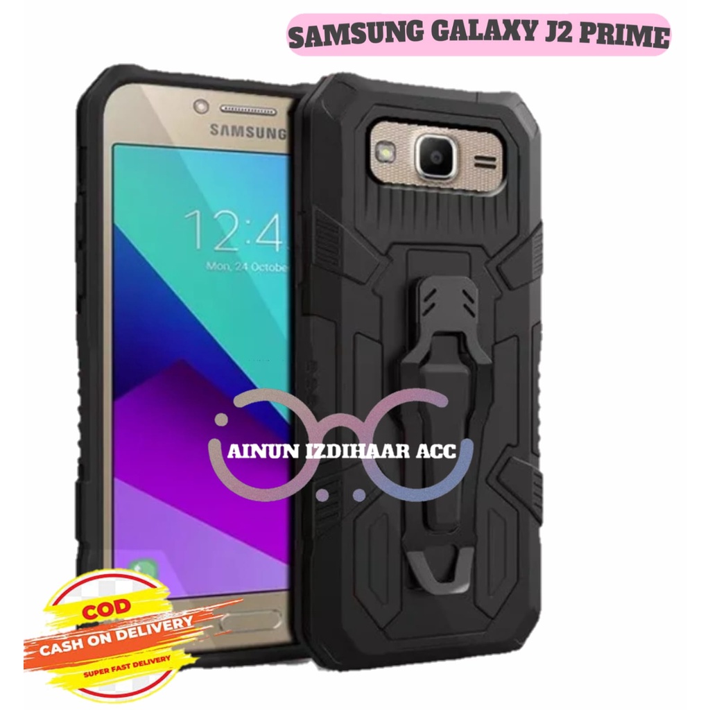 Softcase SAMSUNG GALAXY J2 PRIME Hard Case Belt Clip Robot Transformer Soft Hybrid Leather