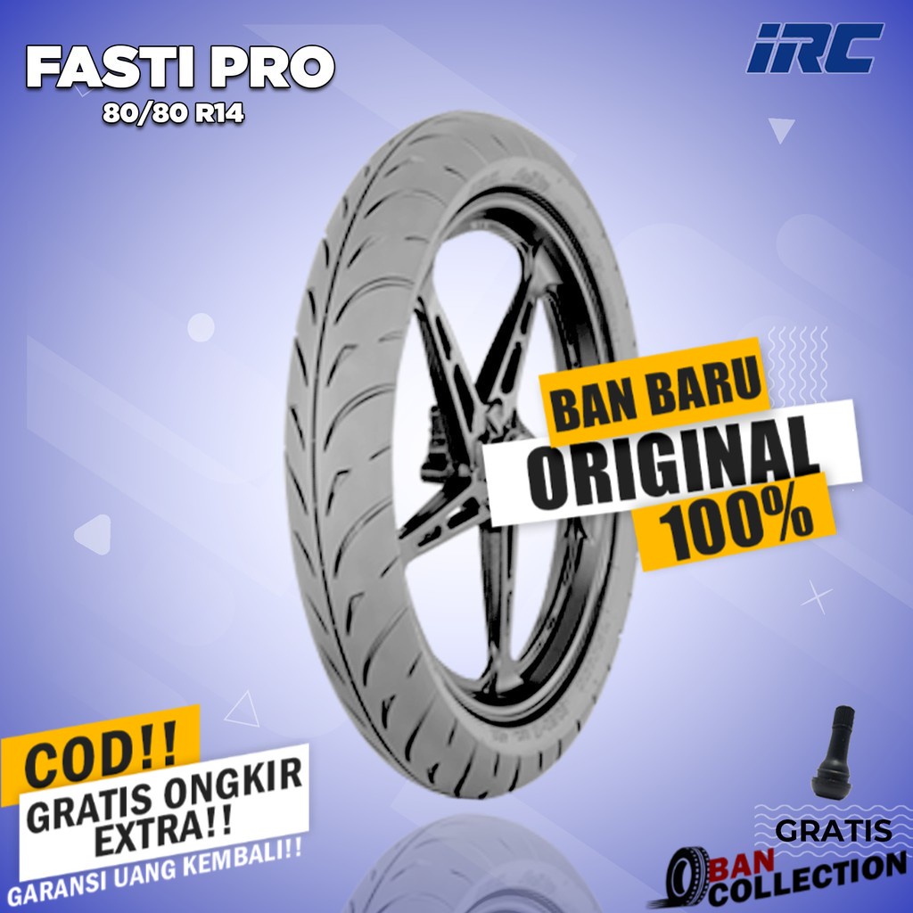 Ban Motor Matic RACING COMPOUND // IRC FASTI PRO 80/80 Ring 14 Tubeless ban motor matic tubles ring 