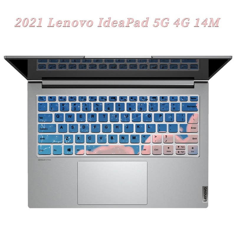 Cover Pelindung Keyboard Laptop Lenovo IdeaPad 5G 4G 14M Motif Bunga Kartun Anti Debu 2021