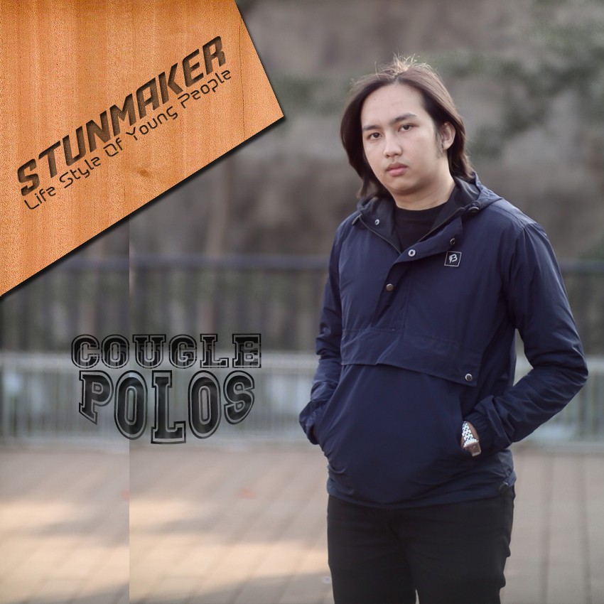 Jaket Cougle Polos Warna Biru Dongker Jaket Cougle Polos Jaket Parasut Polos Jaket Outdoor Polos