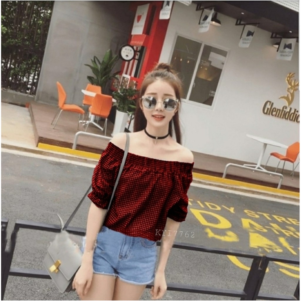 [VLFK] Blouse Kotak / Blouse Bletika / Blouse / Blouse Wanita Terbaru